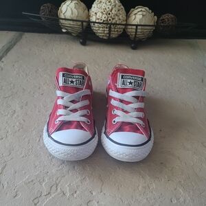 Size 11.5 Converse All Star Low Top Red Toddler Sneakers